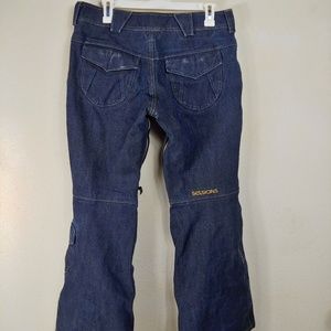 SESSIONS Dark Blue Denim Snowboard Pants